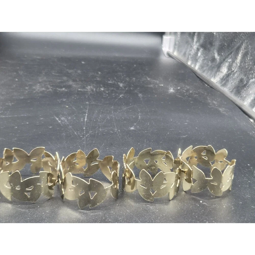 Brass Gold Color Caesar Style Napkin Rings Set Of 4